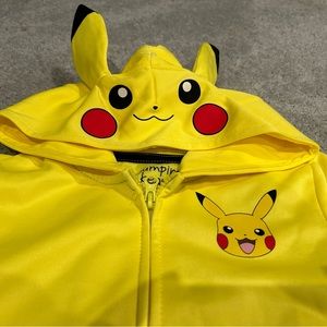Kids Pikachu Hoodie Boys 7 Yellow Pokémon NWT